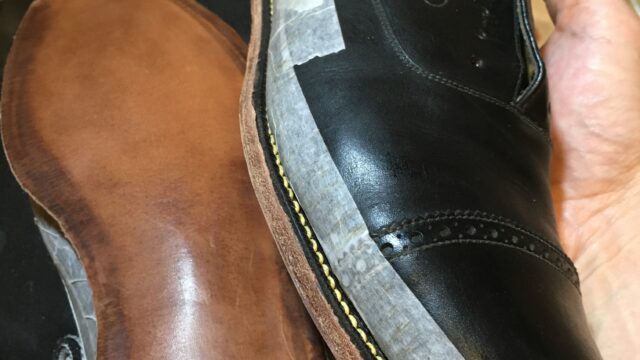 ボロボロのジョンロブを自分でオールソール修理してみた！ヒールの作成と靴底の仕上げ | 靴修理を楽しむ